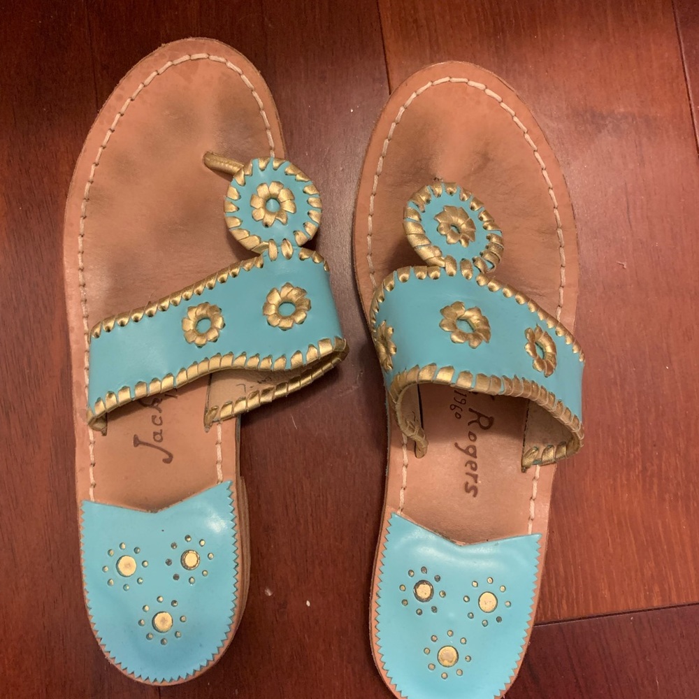 Turquoise Jack Rogers Sandals Size 7